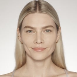 Woman with natural makeup