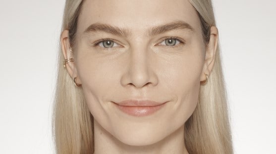 Woman with natural makeup