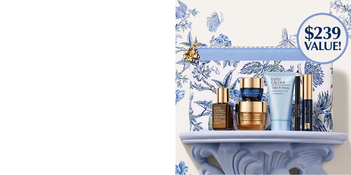 Free 7-Piece Gift with any $99+ purchase. PLUS, FREE Advanced Night Repair Eye Supercharged Gel-Crème with $250+ purchase.