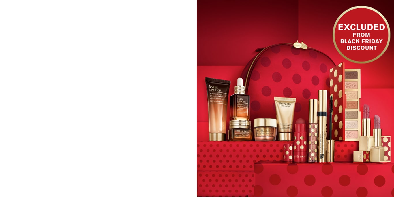 Purchase your 12-piece Holiday Beauty Blockbuster (includes 7 full-sizes!) for just $250 with any Estée Lauder purchase of $99 or more in the same transaction.* EXCLUDED FROM BLACK FRIDAY DISCOUNT