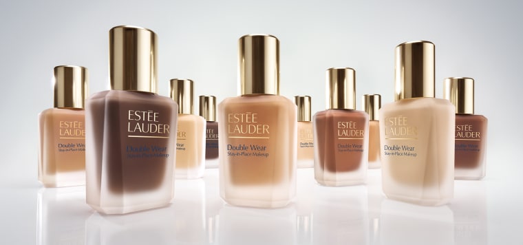 New Estée Lauder Double Wear on a grey background.